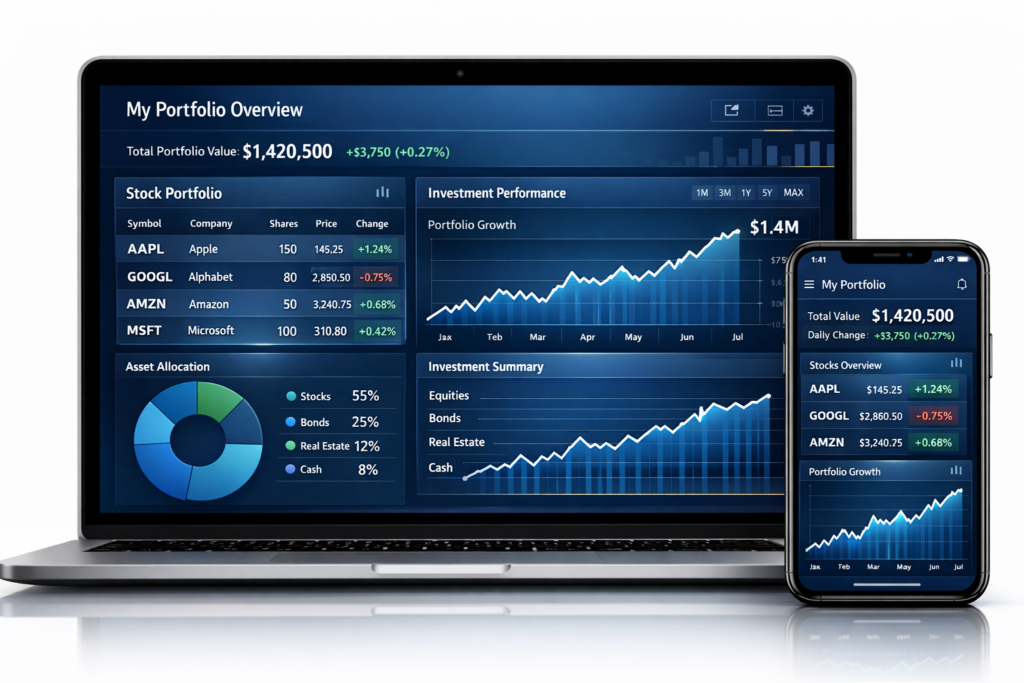 investment portfolio dashboard