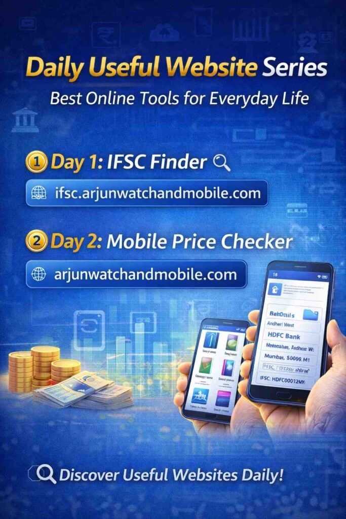 Daily useful website series banner